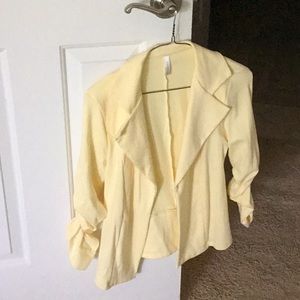 Yellow short jacket
